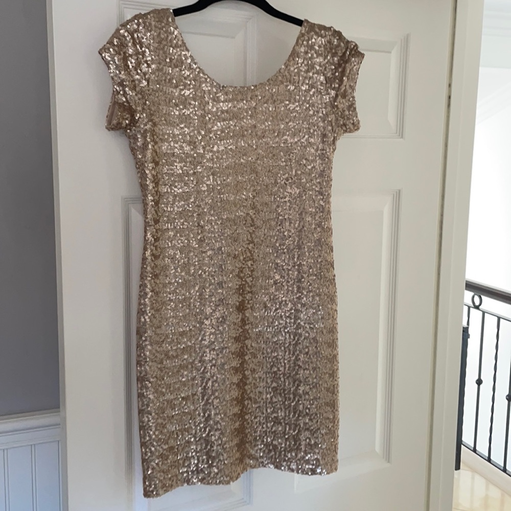 Sequins Gold Dress